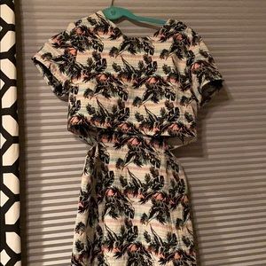 Top-shop palm tree dress